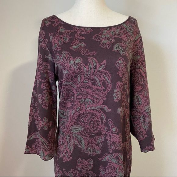 Peruvian Connection Autumn Foliage Sweater Dress Large - Picture 3 of 8